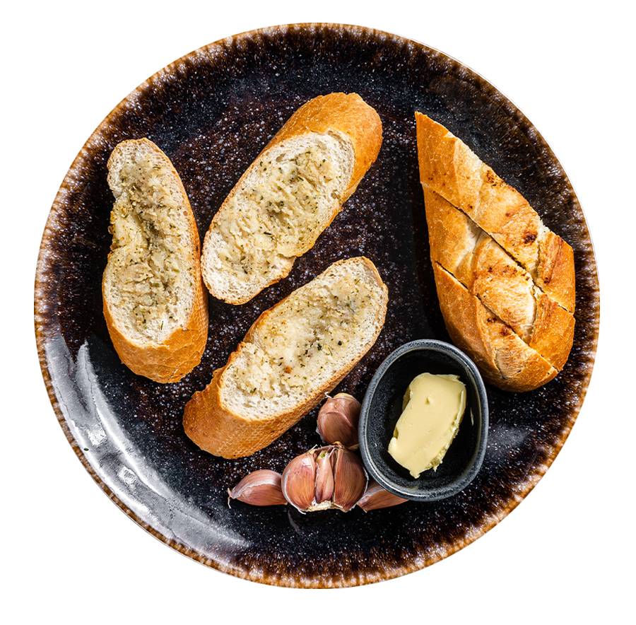 Hemp-Infused Garlic Toast
